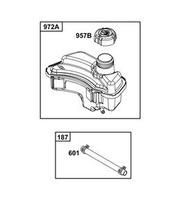 Fuel Supply Group Diagram and Parts List for 09P802-0008-H5 020000 - 09Z999 Briggs and Stratton Engine